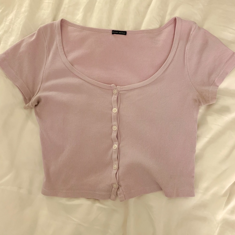 brandy melville purple zelly top